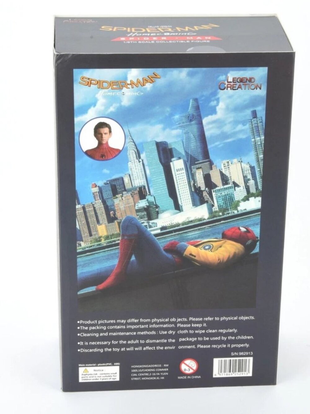 Spider-Man Homecoming Peter Parker 1:6 Action Figure Head Changable Toy Gift - Picture 7 of 7